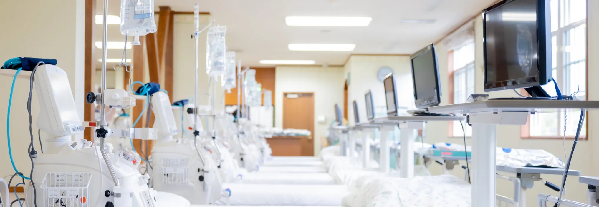 緑野クリニックの透析治療を受ける患者さん